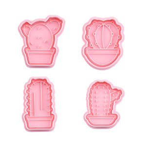 <span class=keywords><strong>Emporte</strong></span>-pièces 3D en plastique série <span class=keywords><strong>Cactus</strong></span>, écologiques, pour pâte à modeler DIY, moule à biscuits imprimé - Product Image 6