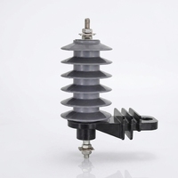 Parafoudre extérieur en gel de silicone avec bornes métalliques pour réseaux de distribution d'énergie haute tension 11kV-36kV