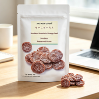 Prunes séchées style Chenpi, peaux de pruneaux, fruits acidulés et sucrés, 608g