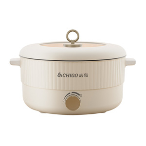 Chigo 5L Electric Hot Pot Non-stick Dual-use For Hot Pot And Grilling Household Use - Product Image 1