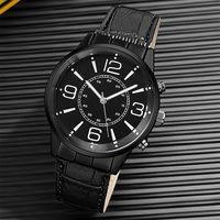 WJ-11125 en gros mode décontracté de luxe affaires bracelet en cuir montres à quartz numérique pour homme accepter Logo personnalisé