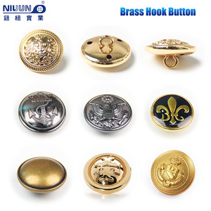 Tùy Chỉnh <span class=keywords><strong>2</strong></span> <span class=keywords><strong>4</strong></span> Lỗ Brass Kim Loại Fancy Logo May Móc Nút Cho Quần Áo Áo - Product Image 5