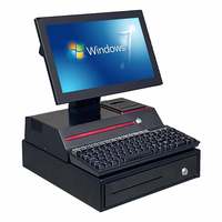 Machine POS Écran Tactile 14 Pouces Prix Usine, Système Tout-en-Un avec Imprimante, Caisse Enregistreuse Électronique