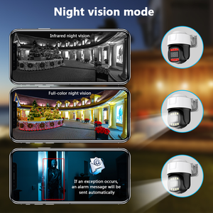 <span class=keywords><strong>Telecamera</strong></span> IP POE H.265 5MP 30FPS con Zoom 10X, Rilevamento AI, Doppia Illuminazione a Colori, Audio Bidirezionale, PTZ per Sicurezza Esterna - Product Image 4