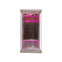 Sauna infrarouge lointain de petite taille à faible EMF pour 1 personne avec panneau de commande pour utilisation dans la chambre à coucher