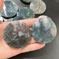 Tranche d'agate d'eau naturelle, en mousse, pour la décoration de guérison, artisanat volkswagen poli