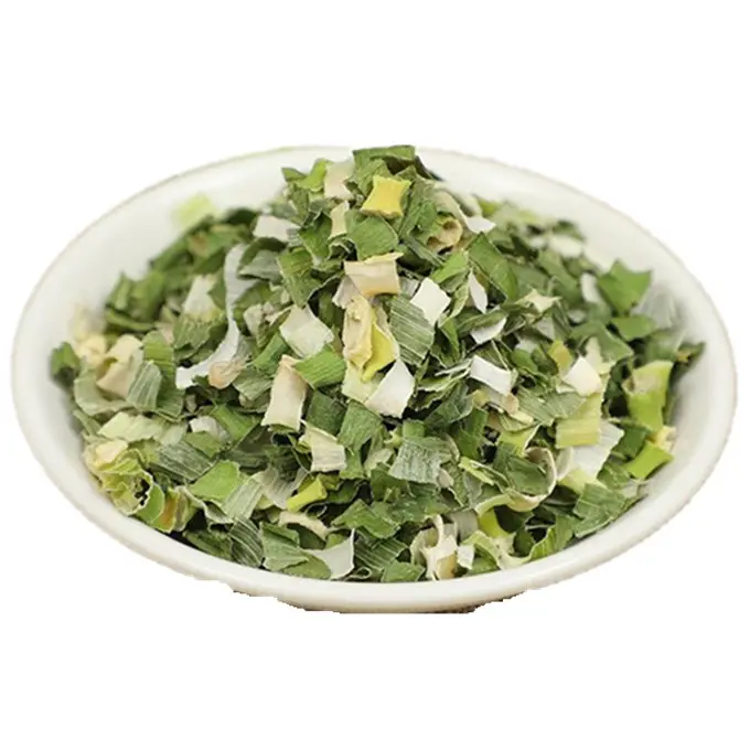 Wholesales high quality Millet Food grade dehydrated vegetables green and white leek flakes