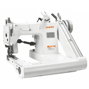 Máquina de coser Industrial, DS-927-PS de doble aguja, alta velocidad, alimentación fuera del brazo