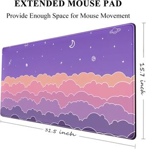 Grand tapis de bureau personnalisé antidérapant en caoutchouc naturel, tapis de souris pour jeux, tapis de souris par sublimation, confortable - Product Image 6