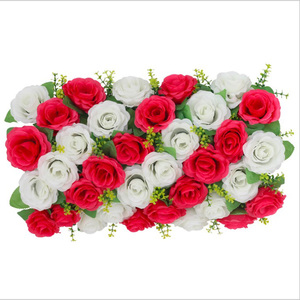 Pannello Decorativo per Matrimoni 50*30CM, Parete di Fiori Artificiali di Rose Rosse - Product Image 4