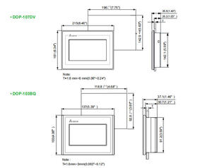 แผงหน้าจอสัมผัสของแท้ Delta DOP-B Series แผงหน้าจอสัมผัสสำหรับเปลี่ยนทดแทน แผง HMI อุตสาหกรรม - Product Image 2