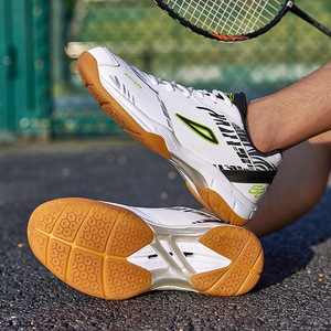 Chaussures de sport pour hommes, adolescents et étudiants pour le badminton, le tennis de table, le tennis, amortissantes, légères et antidérapantes - Product Image 2