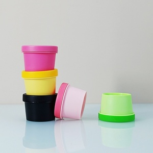 High Quality Colorful Ice Cream <b>Jar</b> Airless <b>Plastic</b> Wide Mouth Scrub <b>Jars</b> Custom Dispenser <b>Jar</b> in Stock - Product Image 4