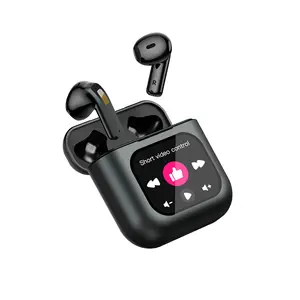 Mới đến LCD Màu màn hình cảm ứng K1 không dây Earbuds Tiếng ồn hoạt động hủy bỏ TWS Tai nghe BT Tai nghe