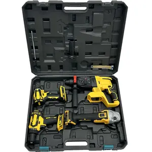 Diskon besar!! Penjualan tersedia untuk ying tong Power Tools5 Set peralatan kit 20v Volt tanpa kabel baterai bor DIY