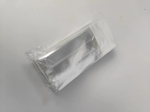 Sacs en polypropylène BOPP à fond carré et à soufflet transparents personnalisés, ouverture supérieure, emballage plastique pour biscuits, pain fait maison - Product Image 2