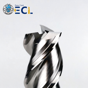 ZANHO Carbide Single Flute <b>Router</b> Bits End Mill CNC Milling Wood/Acrylic/PVC 3-Flat 4/6/8mm HRC45 35 Helix Angle Tiain Coating - Product Image 4