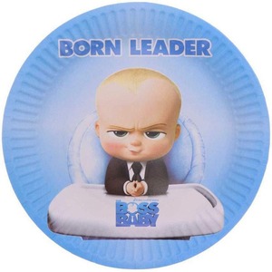 Ensemble de fête d'<span class=keywords><strong>anniversaire</strong></span> Baby BOSS, <span class=keywords><strong>vaisselle</strong></span> en papier et fournitures de décoration pour les fêtes d'enfants, cadeaux de fête - Product Image 4