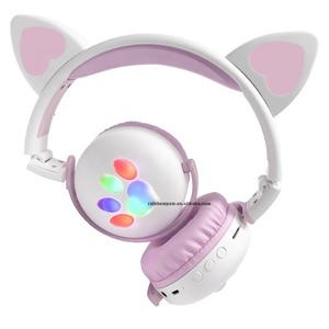 Audífonos Inalámbricos con Orejas de Gato KTP-101 <span class=keywords><strong>2022</strong></span>, Precio de Fábrica, Plegables, para Juegos, con Luces LED RGB, Bluetooth - Product Image 4
