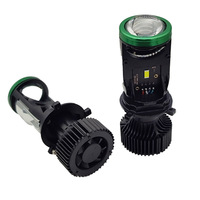 BBROY - Lupa con Proyector LED Y7 Mini, Faros Delanteros LED de 120 W y 22000 lm, Bombillas LED H4 Canbus