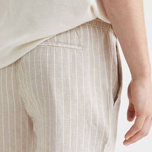 <span class=keywords><strong>Pantaloni</strong></span> da uomo in <span class=keywords><strong>lino</strong></span> con cintura elastica Casual Casual e comodo di alta qualità - Product Image 5