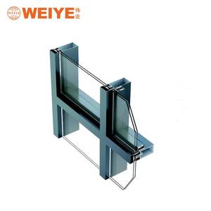 Profil de fabrication de murs rideaux en verre vitré série 120 en aluminium de l'usine de Foshan - Product Image 2