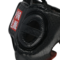 Casque de tête rétro rouge de toutes les couleurs pour l'entraînement de boxe et de taekwondo Modèle rétro avec logo personnalisé