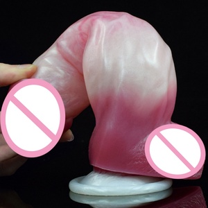 FAAK New Arrival Rosy Monster <b>Dildo</b> Erotic Small Sex Toy Smooth Soft Silicone Massage for Women Adult Sex Toy - Product Image 3