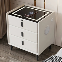 Table de chevet moderne en bois pour hôpital, armoire de nuit, table de patient de luxe, table de chevet intelligente