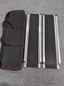 Rampa de aluminio portátil para silla de ruedas de 2-8 pies, rampa de cable de aluminio resistente para fácil acceso - Product Image 5