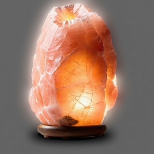 Meilleure vente de lampe au sel en verre de l'Himalaya 1-2Kg avec ampoule à cordon électrique et emballage en boîte du fabricant pakistanais - Product Image 1