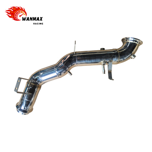 Tuyau de descente poli pour 2024 Mercedes AMG W206 <span class=keywords><strong>C63</strong></span> <span class=keywords><strong>S</strong></span> E Performance V4 M139 2.0T avec tuyau avant d'échappement à haut débit OPF - Product Image 4