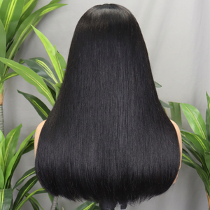 FH Perruque Bob Lace Front en Cheveux Humains Vietnamiens Naturels Noirs de Haute Qualité, Sans Colle, avec Lace Frontale Complète 2x6 - Product Image 4
