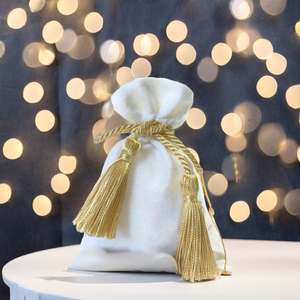 Pochette à bijoux personnalisée avec logo, sac à cordon en velours, emballage cadeau pour mariage, rangement pour rouge à lèvres, bonbons, friandises - Product Image 6