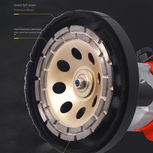 Máquina pulidora de hormigón para suelos y paredes, motor de alto momento de carga, desbaste grueso, multifuncional, integrada, sin polvo, automática para paredes - Product Image 3
