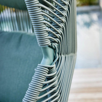 Fauteuil suspendu en rotin, moderne et résistant à l'eau, pour villa et cour, fabriqué à Foshan