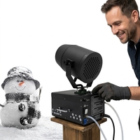 Machine à neige mobile Topflashstar 2000W avec télécommande, corps métallique, AC 110-240V pour mariage, Noël, scène, fête
