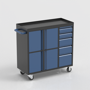 Heavy Duty <b>Rolling</b> Metal <b>Tool</b> Cabinet 5 Drawers OEM Customizable Modern Design Keyed Locking System for Garage Workshop Storage - Product Image 6