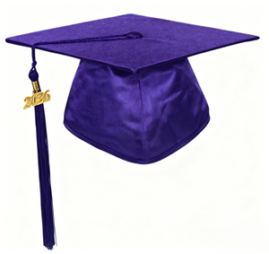 Gorro de Graduación Cuadrado de Punto Mate Multicolor Duradero con Borla, Estola de Graduación, 100% Poliéster, Unisex para Adultos - Product Image 2