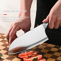 Nouveau couteau de cuisine entièrement en acier pour usage domestique couteau à viande en acier inoxydable tranchant couteau de coupe spécial pour femmes