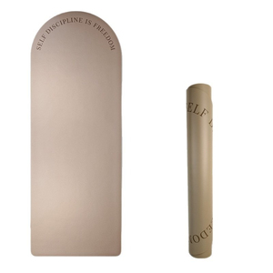 Tappetino <span class=keywords><strong>Yoga</strong></span> Personalizzato con Logo, Antiscivolo in Gomma, Forma Curva, Opaco, ad Arco Ovale in PU - Product Image 5