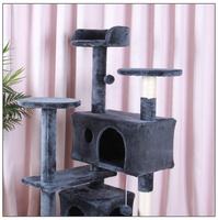 Meilleures ventes : Arbre à chat en sisal avec hamac et niche, structure basique en peluche, direct usine