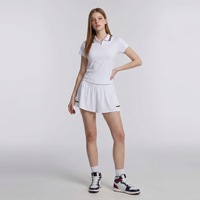 Set Atasan Olahraga & Celana Pendek Tenis Wanita Bahan Nylon/Spandex yang Bernapas untuk Musim Panas - Cocok untuk Lari & Fitness