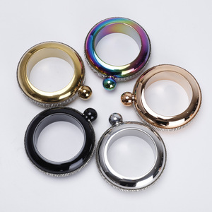 Petaca <span class=keywords><strong>de</strong></span> Pulsera <span class=keywords><strong>de</strong></span> Acero Inoxidable 304 <span class=keywords><strong>de</strong></span> 3.5 oz <span class=keywords><strong>de</strong></span> Yiwu Qianxun con Decoración <span class=keywords><strong>de</strong></span> Cristal para Mujeres y Niñas, Regalos para Bodas y Fiestas - Product Image 1