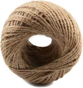 100g de ficelle de <span class=keywords><strong>jute</strong></span> naturelle, ficelle d'emballage cadeau, corde de bricolage, ficelle de jardin, cordon pour les applications d'artisanat et de jardinage - Product Image 6