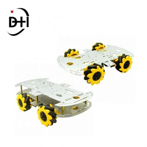 Chasis de Coche con Ruedas Mecanum de Aleación de Aluminio, Chasis 4x4 con Tracción en las Cuatro Ruedas para Proyectos DIY con Evitación Inteligente de Obstáculos por Ultrasonidos - Product Image 6