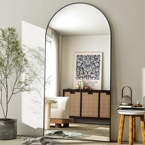 Espejo <span class=keywords><strong>de</strong></span> <span class=keywords><strong>Cuerpo</strong></span> <span class=keywords><strong>Entero</strong></span> Arqueado <span class=keywords><strong>para</strong></span> Montar en la Pared - Marco <span class=keywords><strong>de</strong></span> Aleación <span class=keywords><strong>de</strong></span> Aluminio <span class=keywords><strong>de</strong></span> Alta Definición - Espejo <span class=keywords><strong>de</strong></span> <span class=keywords><strong>Cuerpo</strong></span> <span class=keywords><strong>Entero</strong></span> <span class=keywords><strong>para</strong></span> Dormitorio o Sala <span class=keywords><strong>de</strong></span> Estar - Product Image 2