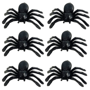Plastic Black Spider Simulation Little Spider Mini Little Spider Halloween Decoration Accessories Spider Toy Decorations - Product Image 1