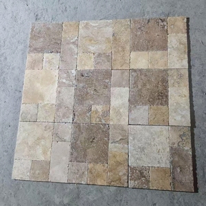 Prix d'usine – Carreaux de pierre calcaire beige modernes, classiques, motif <span class=keywords><strong>Versailles</strong></span> ou français, pour projets de pavage extérieur - Product Image 6