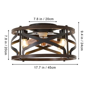 Cổ Điển 6-Tốc Độ Điều Khiển Từ Xa Quạt Trần Ánh Sáng Với 5 ABS Lưỡi Gỗ Tối Đậm Quanh Năm Có Thể Đảo Ngược Sử Dụng Dễ Dàng Cài Đặt - Product Image 6